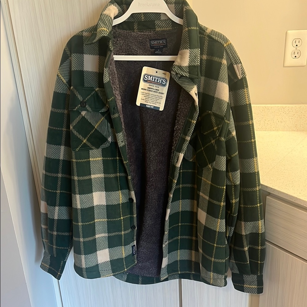 Smith's Green Plaid Flannel Jacket